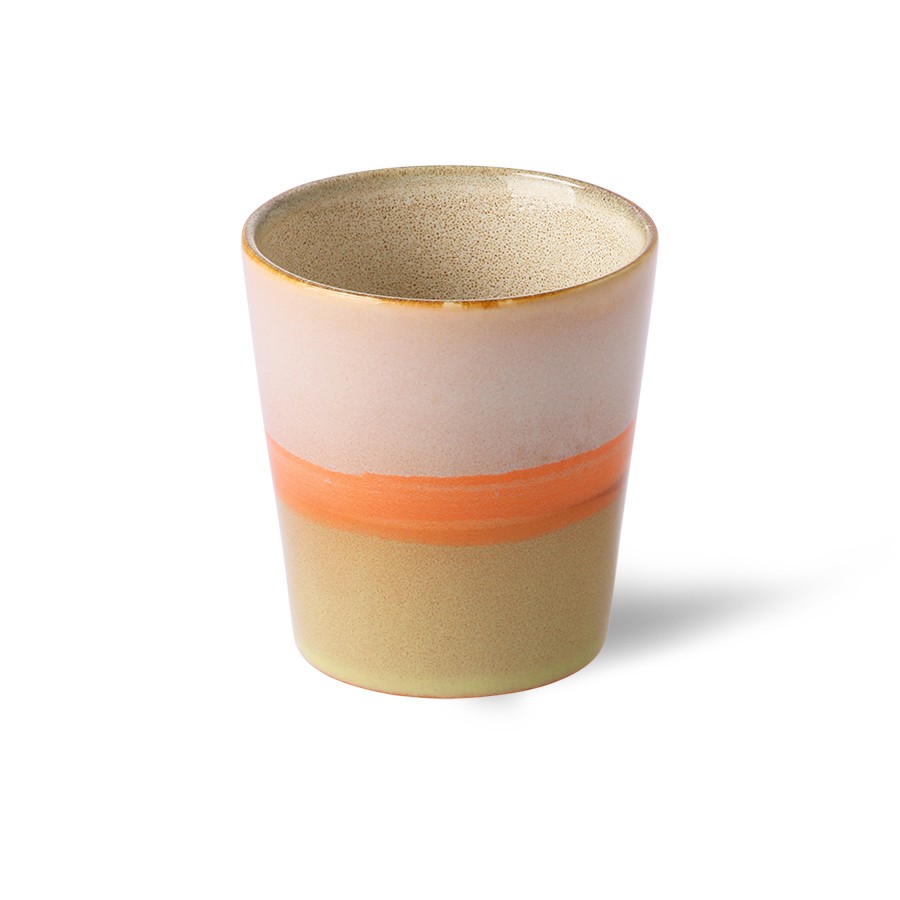 Barevný retro hrnek na kávu Mars - Ø 7,5*8cm HKLIVING Barevný retro hrnek na kávu Mars - Ø 7,5*8cm HKLIVING