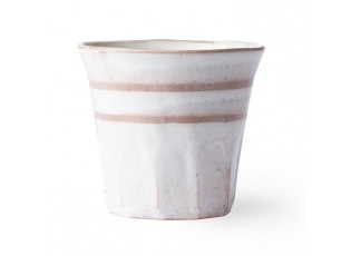 Bílo terakotový hrnek Bold & Basic - Ø 9*8cm - 250ml