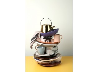 Modro šedý hrnek Bold & Basic - Ø 9*8cm - 250ml