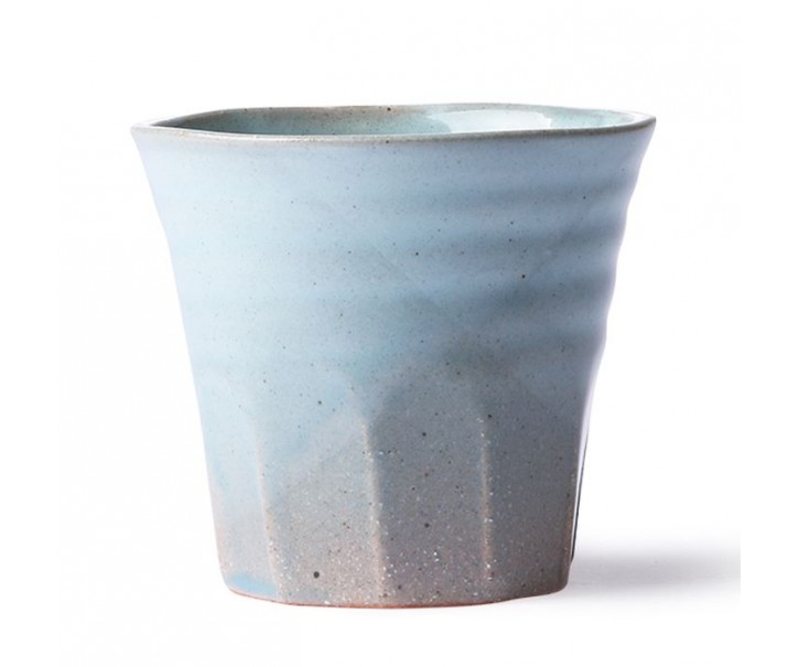 Modro šedý hrnek Bold & Basic - Ø 9*8cm - 250ml HKLIVING
