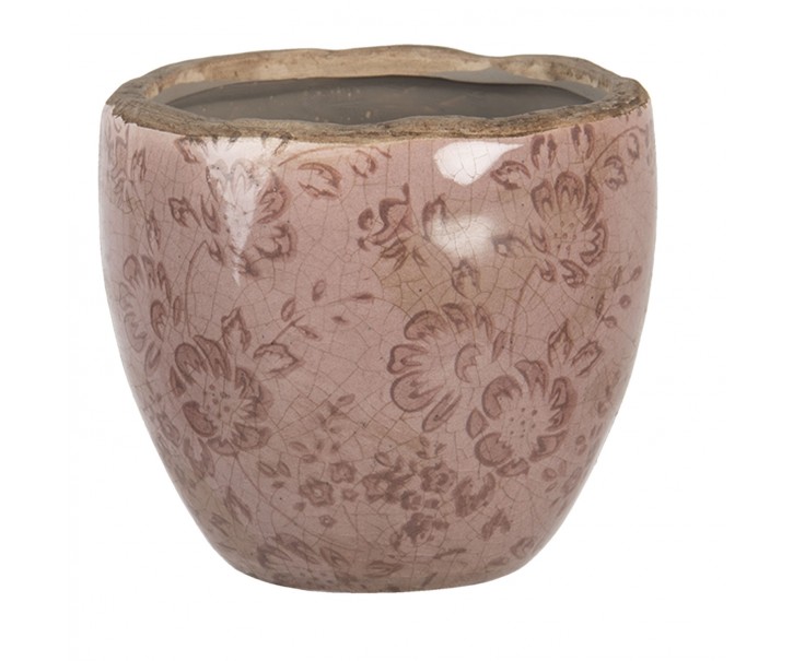 Keramický květináč s popraskáním Alessia XS - Ø 11*10 cm Clayre & Eef