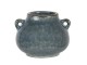 Modro zelený obal Flora s uchy - 17*16*13 cm Clayre & Eef