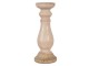 Světle růžový svícen se zdobenou nohou - Ø 14*36 cm Clayre & Eef