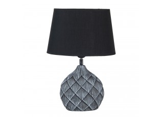 Šedivo černá stolní lampa Sofia - 26*19*38 / E27