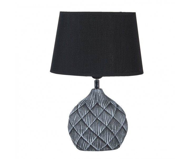 Šedivo černá stolní lampa Sofia - 26*19*38 / E27 Clayre & Eef