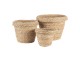 Sada 3 pletených košů - Ø 17*3 / Ø 14*3 / Ø 10*2 cm Clayre & Eef