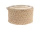 Pletený přírodní puf na sezení - Ø 40*23 cm Clayre & Eef
