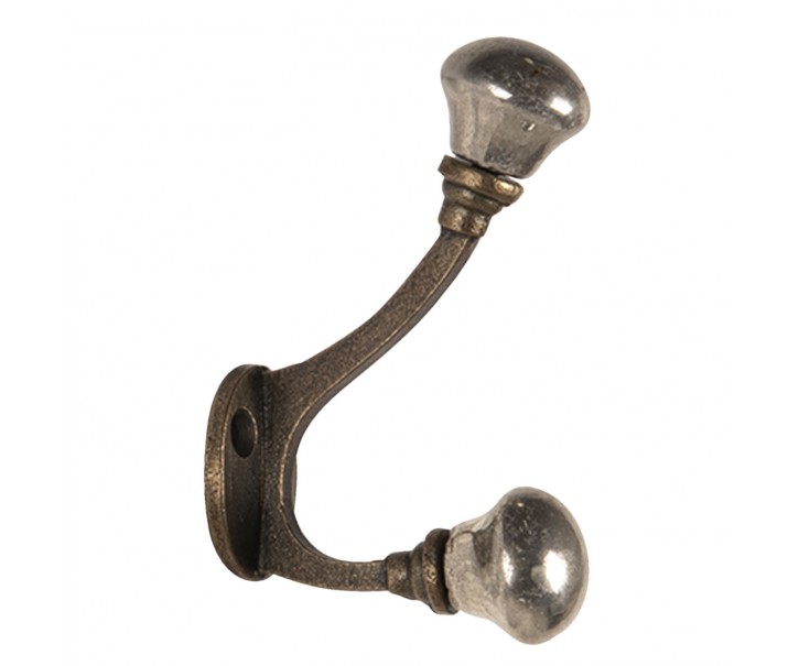 Nástěnný litinový háček - 3*5*9 cm Clayre & Eef