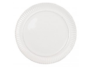 Jídelní krémový talíř Pure Line - Ø 27*2 cm
