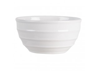 Bílá vroubkovaná miska Romantic Intense - Ø 18*9 cm