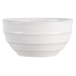 Bílá vroubkovaná miska Romantic Intense - Ø 14*7 cm