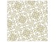 Bílo-zlaté papírové ubrousky Ornament - 33*33 cm (20ks) J-Line by Jolipa