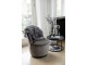Sametové taupe klubové křeslo Cody - 57*57*73 cm J-Line by Jolipa