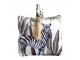 Dveřní sametová zarážka Jungle Zebra - 17*10*18cm Mars & More 