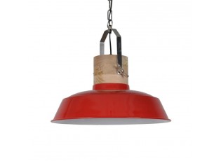 Červené závěsné kovové světlo Loreto - Ø 42*38 cm