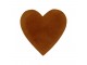 Sada podtácků Love z hovězí kůže Brown ( 4 ks ) - 13*13*3 cm Mars & More 