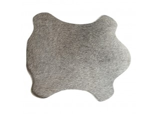Prostírání z hovězí kůže ve tvaru krávy / šedá - 30*48*1cm