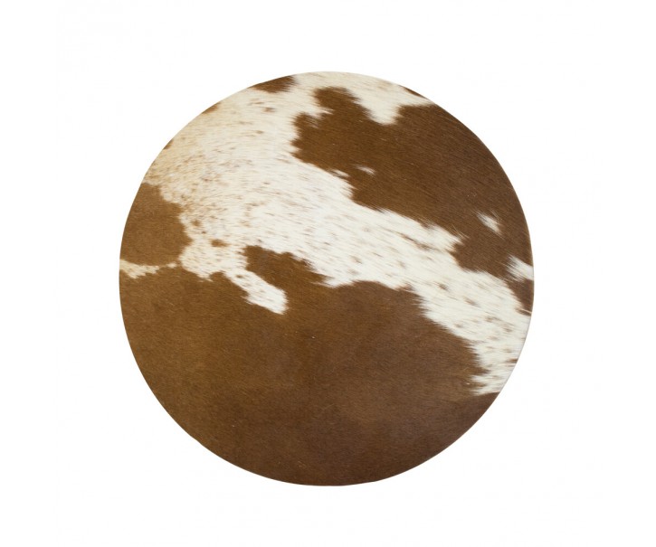 Kulaté prostírání z hovězí kůže - 38*38*1cm Mars & More 