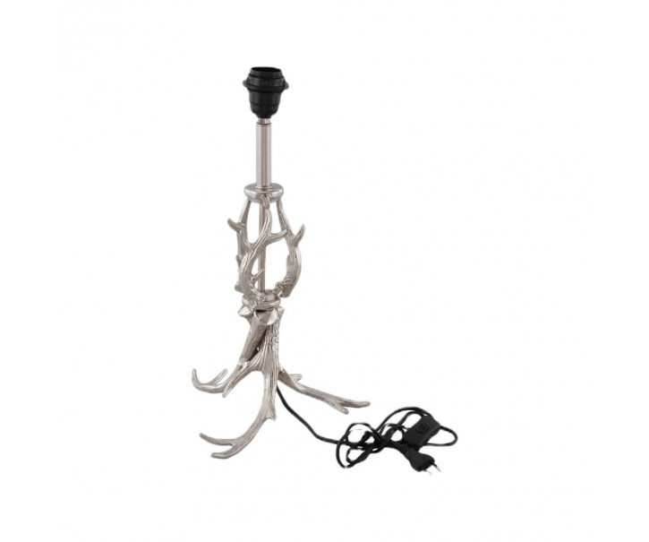 Stříbrná patice na stolní lampu ve tvaru parohů M- 55*34*34cm Mars & More 