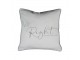 Šedý polštář Mr.Right - 45*10*45cm Mars & More 