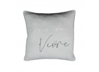 Šedý polštář Joie de Vivre - 45*45 cm