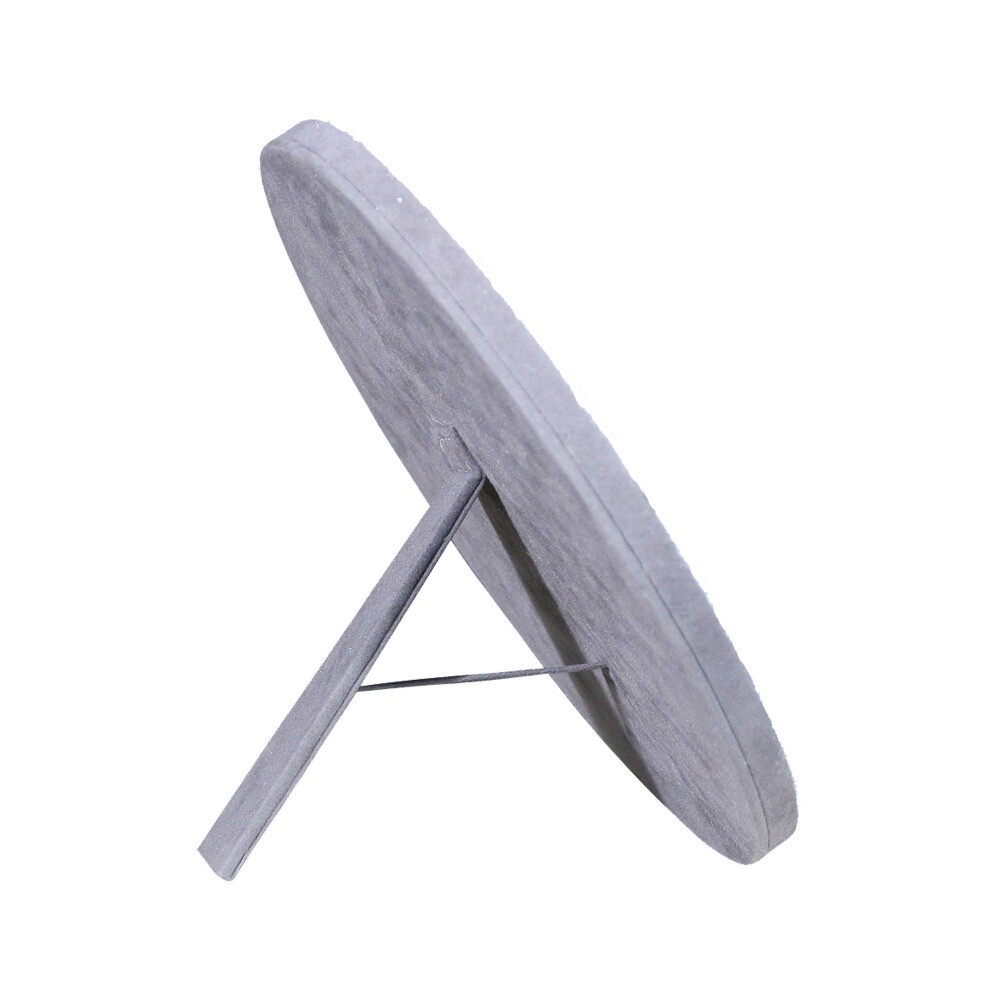 Stolní zrcadlo Minna s lemováním z hovězí kůže šedé - 25*13*25cm Mars & More Stolní zrcadlo Minna s lemováním z hovězí kůže šedé - 25*13*25cm Mars & More