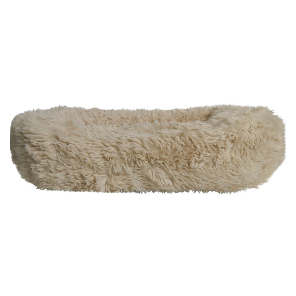 Béžový chlupatý pelíšek pro pejska nebo kočičku Bear beige - 55*42*15cm Mars & More Béžový chlupatý pelíšek pro pejska nebo kočičku Bear beige - 55*42*15cm Mars & More