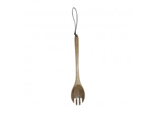 Dřevěná salátová naběrací lžíce z mangového dřeva - 5*2*30cm