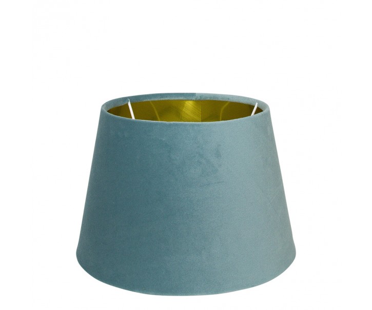 Modro šedé sametové stínidlo Bock 25 cm - 18* 25* h16cm Mars & More 