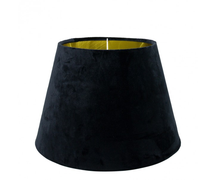 Černé sametové stínidlo Dia 30cm - 20* 30* h21cm Mars & More 