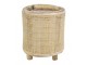 Kulatý bambusový květináč na nožičkách Bamboo - Ø17*18 cm Van der Leeden