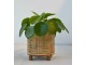 Kulatý bambusový květináč na nožičkách Bamboo - Ø17*18 cm Van der Leeden