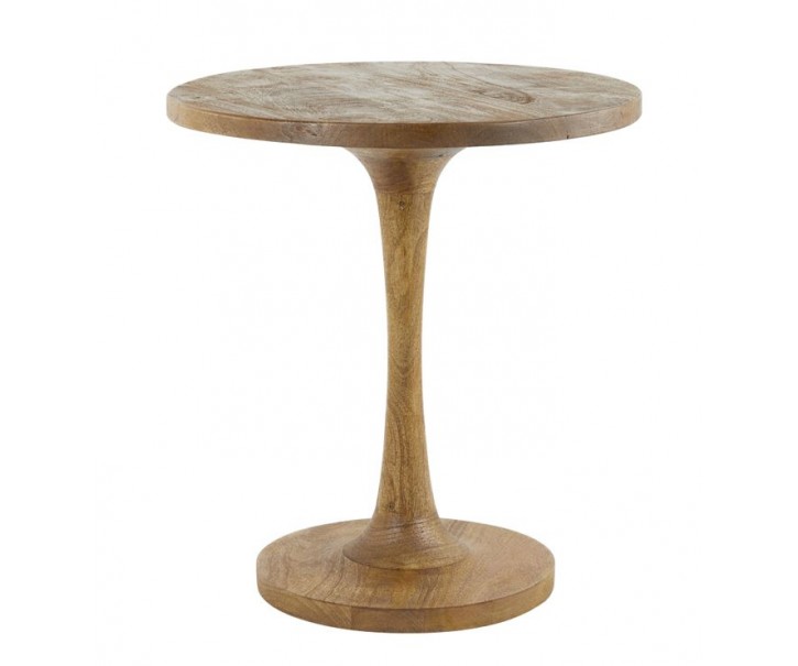 Kulatý dřevěný bistro stolek Bicaba - Ø50*55 cm Light & Living