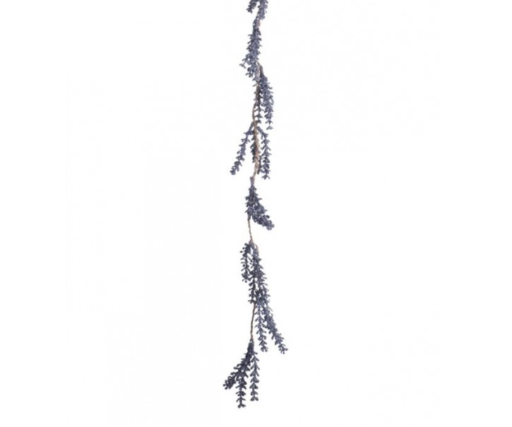 Fialová dekorační girlanda levandule - 7 * 2 * 100cm J-Line by Jolipa