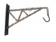 Závěsný kovový hák s dřevěným obmotáním - 30*4* 36cm Van der Leeden