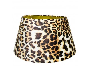 Sametové stínidlo s motivem leopardí kůže - 33*45*h25cm