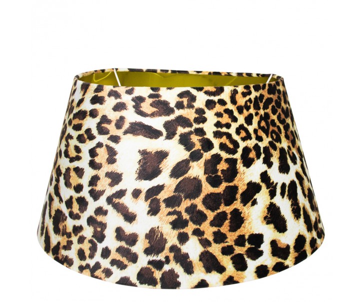Sametové stínidlo s motivem leopardí kůže - 33*45*h25cm Mars & More 