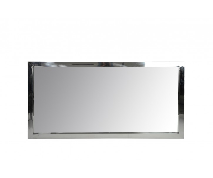 Obdélníkové zrcadlo s nerezovým okrajem - 130*4*70 cm J-Line by Jolipa