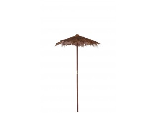 Hnědý slunečník z kokosových listů Cocoleaf - Ø 150*270 cm