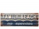 Kovová cedule Family Beach - 111,5*2,5*40 cm J-Line by Jolipa