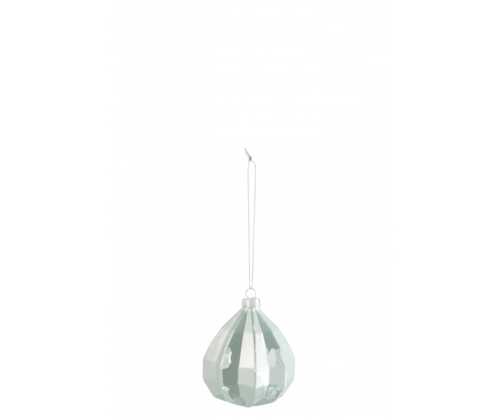 Vánoční světle zelená ozdoba - 7*7*8 cm J-Line by Jolipa