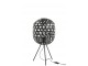 Vyplétaná černá stojací lampa Bambo z bambusových listů - Ø 29*59,5 cm J-Line by Jolipa