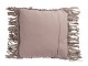 Bavlněný polštář Macrame Taupe s třásněmi - 45*45 cm J-Line by Jolipa