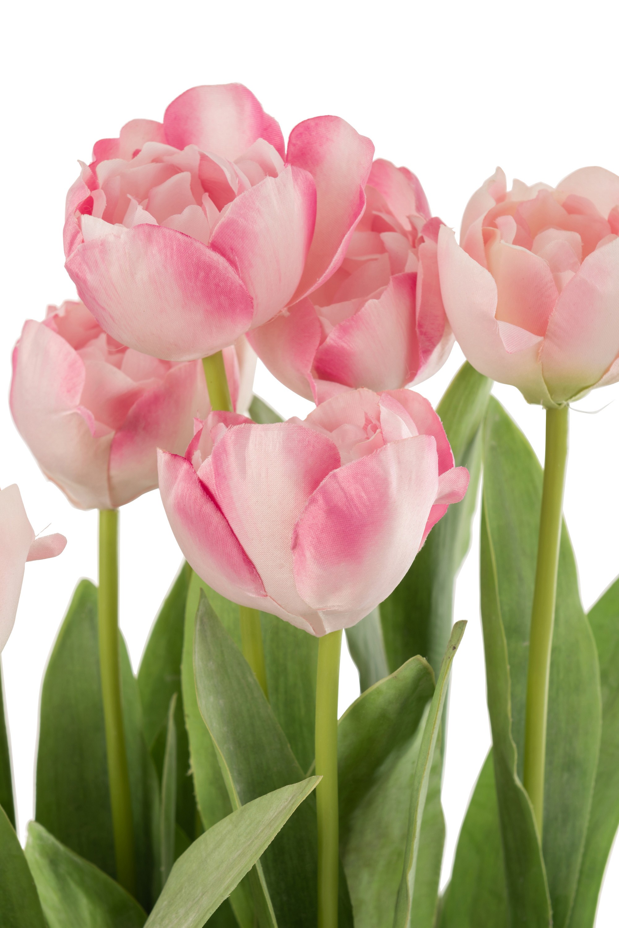 Růžová dekorační kytička Tulipány v květníku - 30*31*48cm J-Line by Jolipa Růžová dekorační kytička Tulipány v květníku - 30*31*48cm J-Line by Jolipa