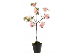 Dekorace umělý růžový kvetoucí stromek Blossom - 20*20*50 cm