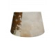 Hnědo bílé stínidlo na lampu z hovězí kůže 40 cm - 30*40*22,5 cm Mars & More 