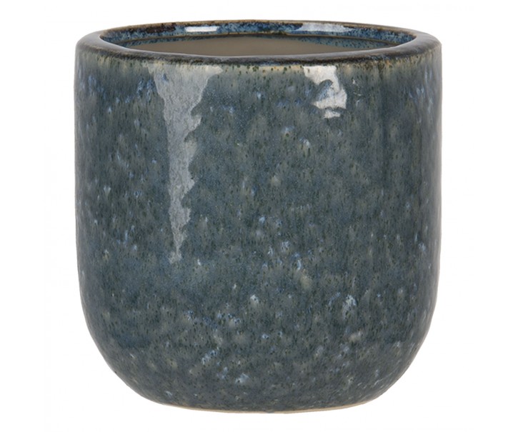 Tmavý žíhaný obal na květiny Zita L - Ø 13*13 cm Clayre & Eef