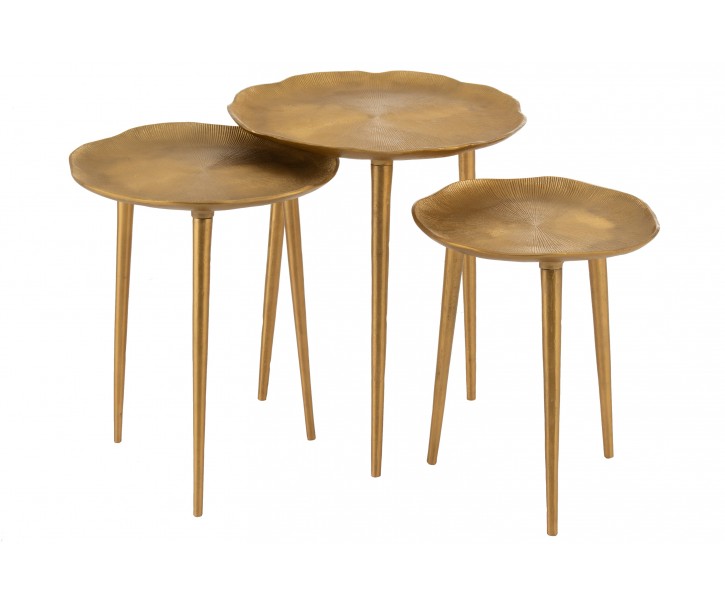 Set 3ks odkládacích stolků Irregular - 45*45*54 cm J-Line by Jolipa