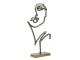 Bronzová stolní dekorace ve tvaru obličeje Face antique bronze - 48*26*8 cm Light & Living