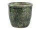 Šedo zelený mramorovaný obal na květináč S - Ø 11*10 cm Clayre & Eef
